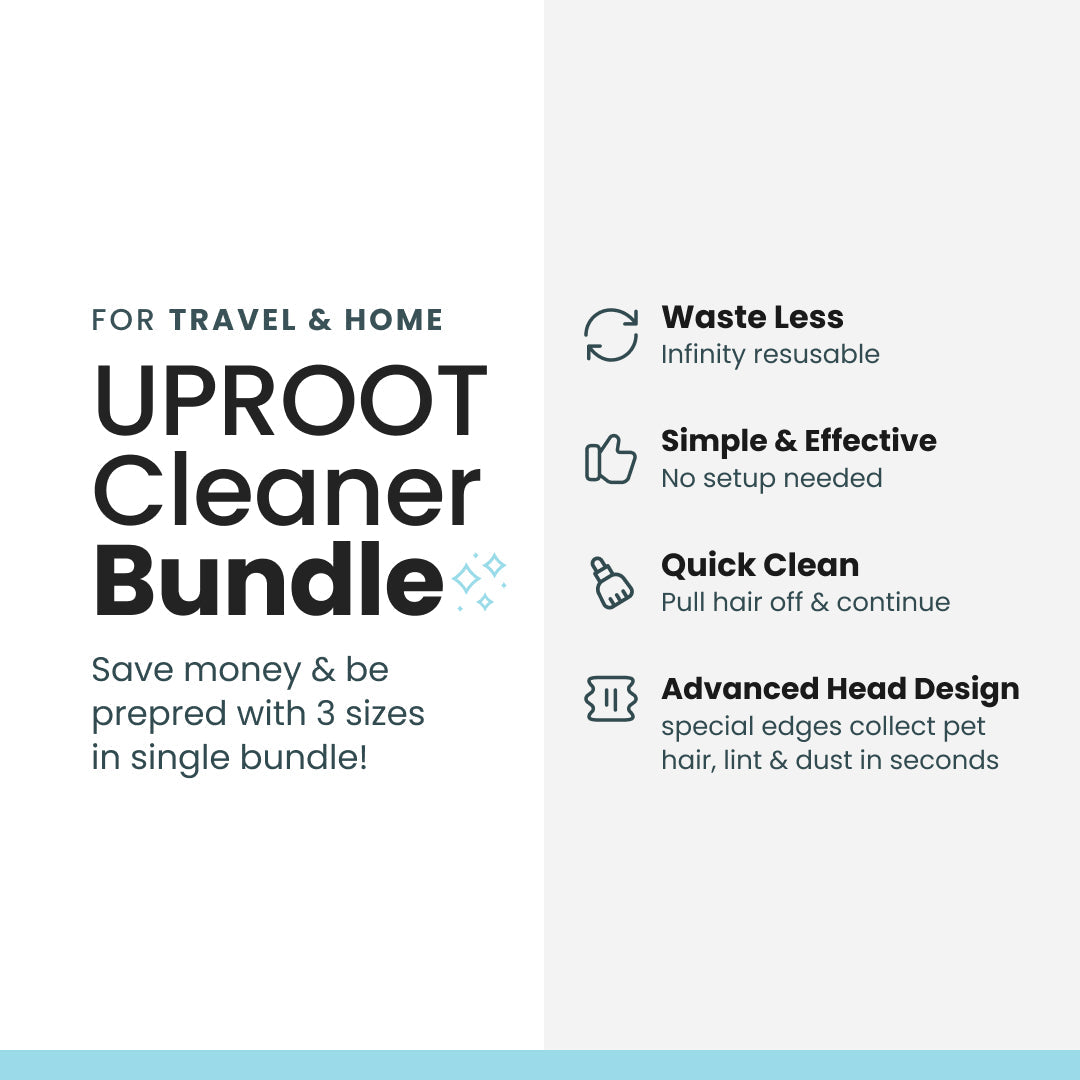 Effective Fur-Free Starter Kit- Uproot Mini, Pro & Xtra