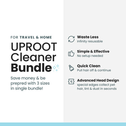 Effective Fur-Free Starter Kit- Uproot Mini, Pro & Xtra