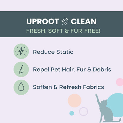 Uproot Pet Hair Reducing Dryer Sheets